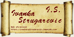 Ivanka Strugarević vizit kartica
